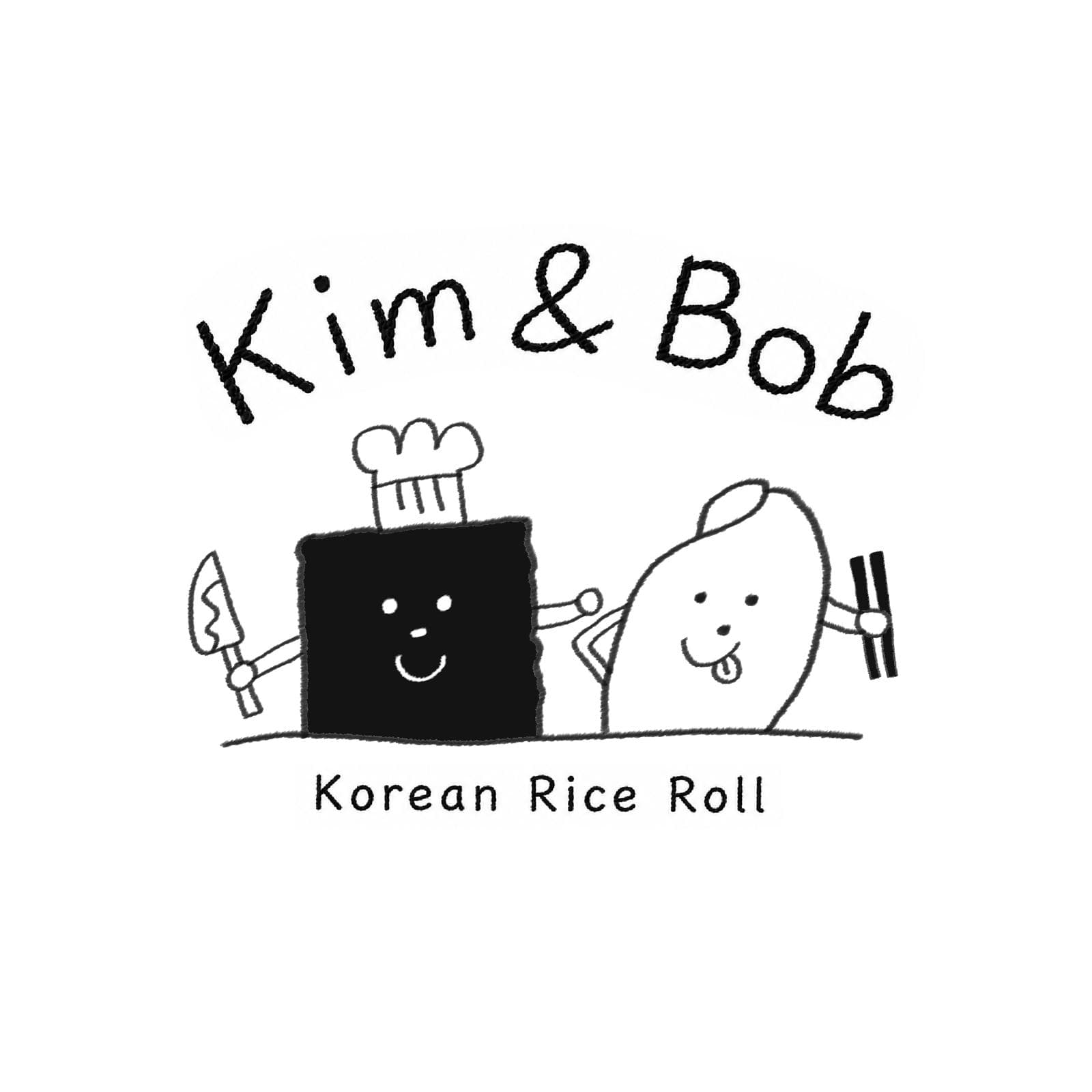 Kim & Bob, a smiling seaweed and rice duo